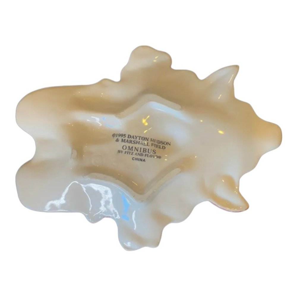 Fitz And Floyd Omnibus Vintage Christmas Polar Bear Candy Dish 1995 by EUC 8x6.5 - Picture 5 of 5